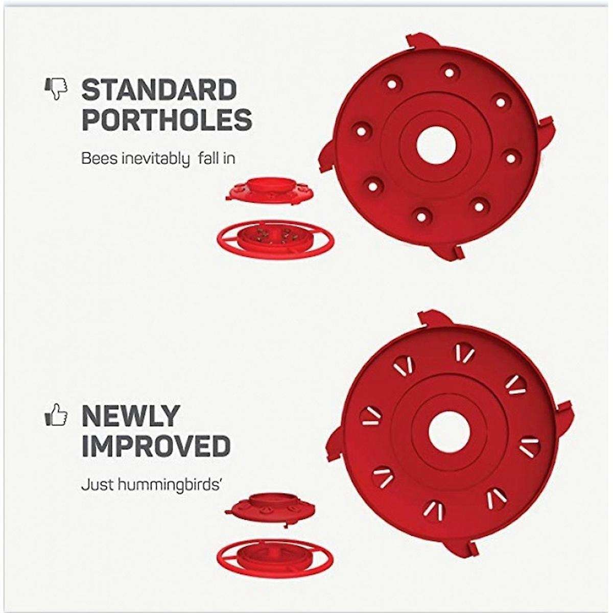 1pcs Bird Feeders for Outdoors- Bee Proof Circular W/ 8 Ports