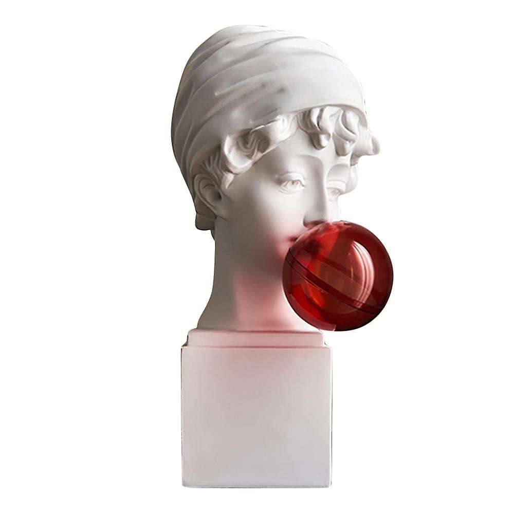 1Pcs Classic Busts Statue Greek Mythology Figurine Bubble David Portrait Sculpture Resin Practice Cr