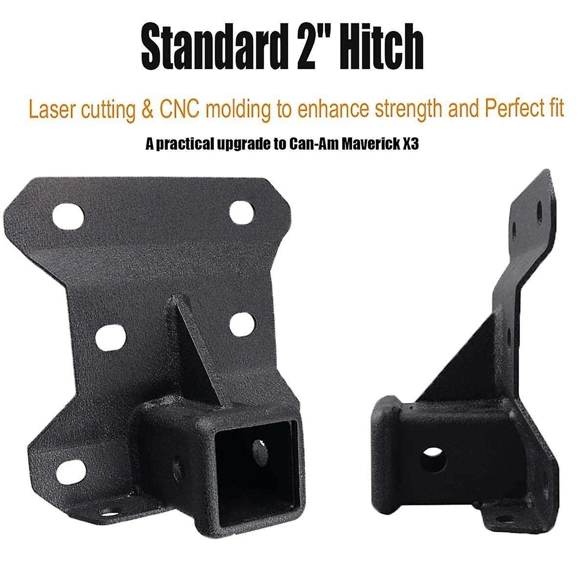 2 Inch Rear Receiver Hitch for 2017-2023 Can Am Turbo/Max Turbo/X /X Turbo, Standard 2inch Attachmen