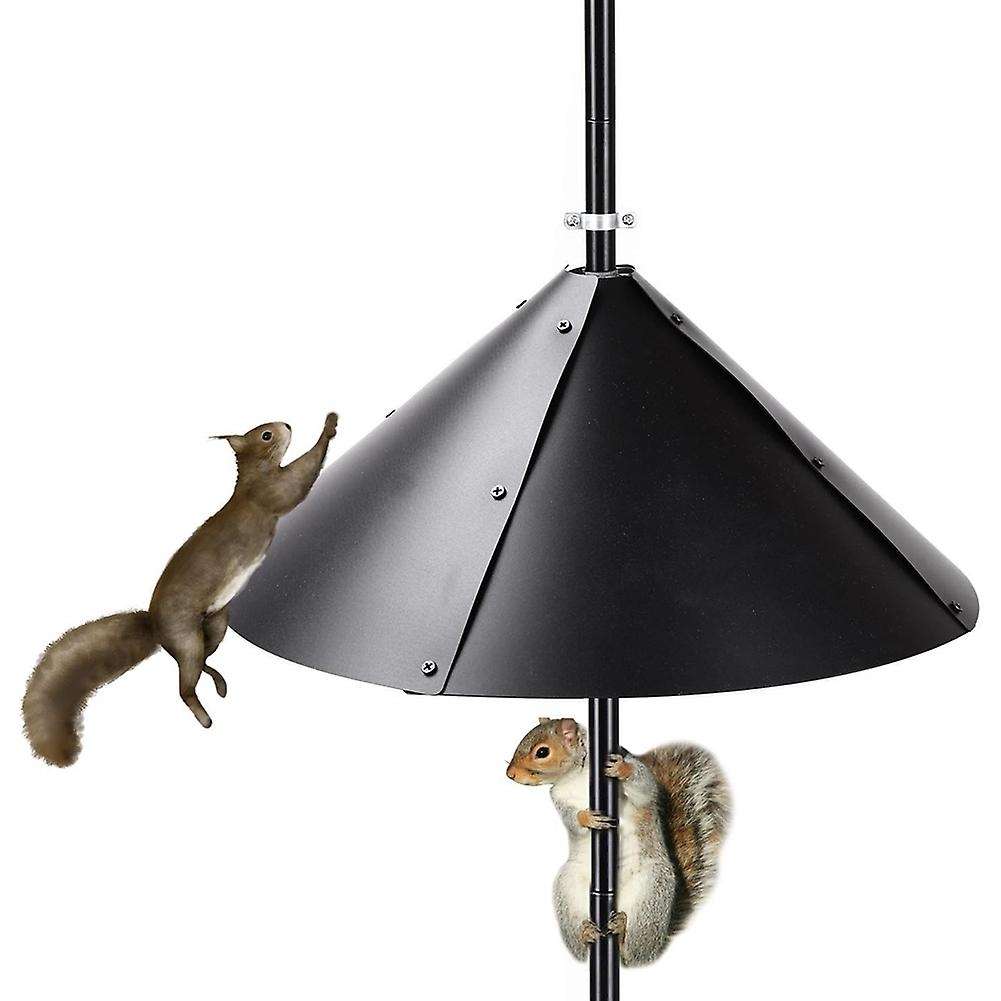 2 Pack 19 Inch Foldable Squirrel Baffle for Bird Feeder Pole, Squirrel Guards for Bird Feeders