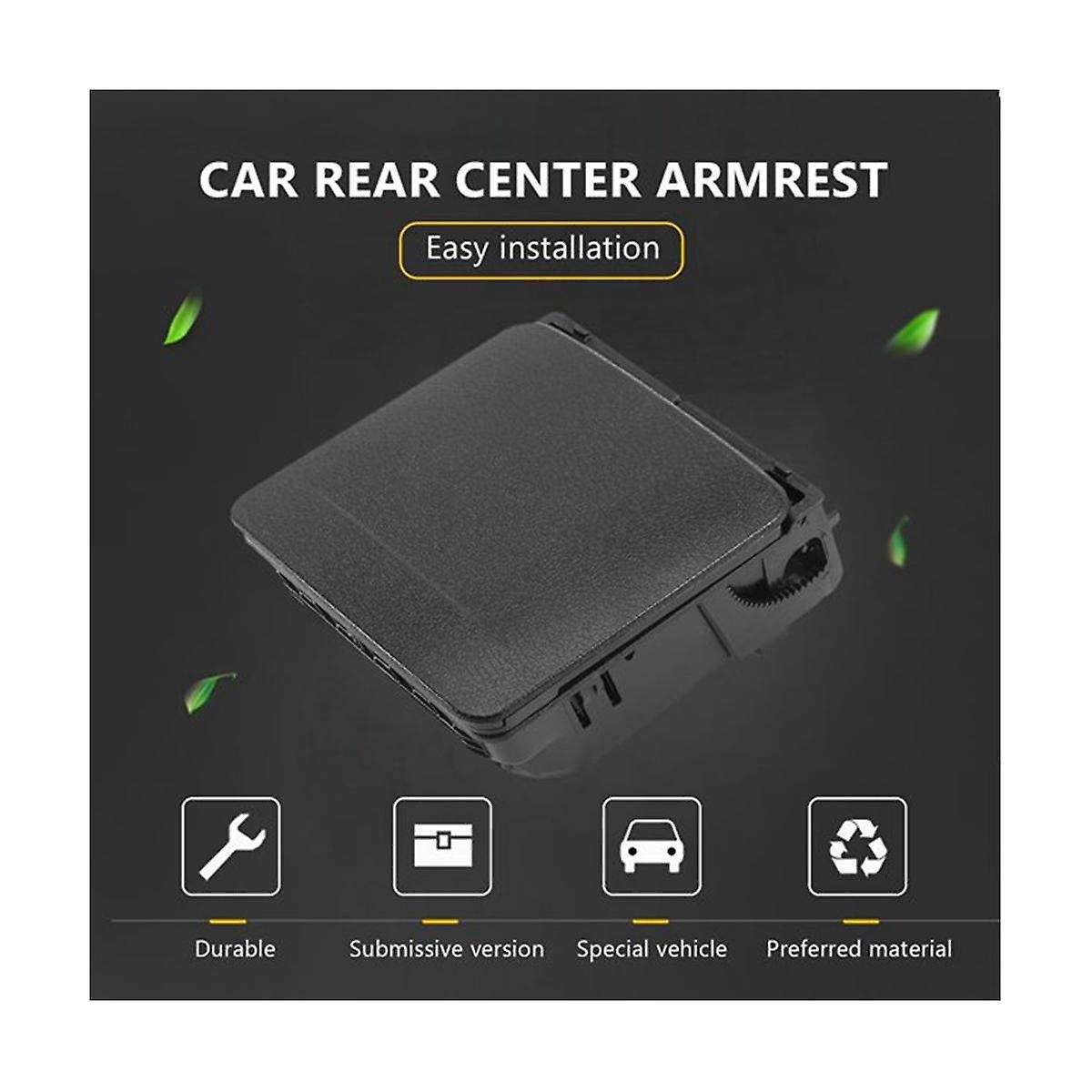 2 Pcs 2018 Black Central Armrest Rear Cup Holder for 5 Golf 5 6 Rabbit