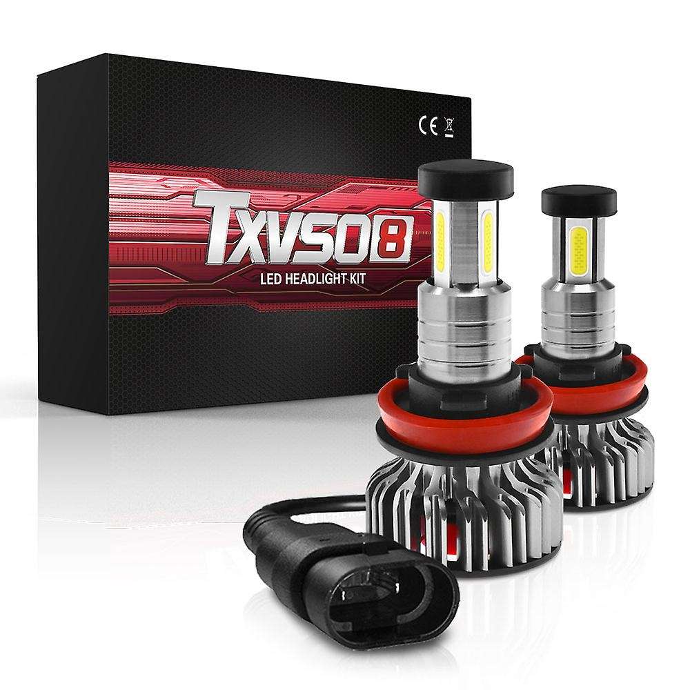 2 Pcs X3 H11 Bulbs, 110W 26000 Lumens Super Bright LED Waterproof Headlights Conversion Kit 6000K Co