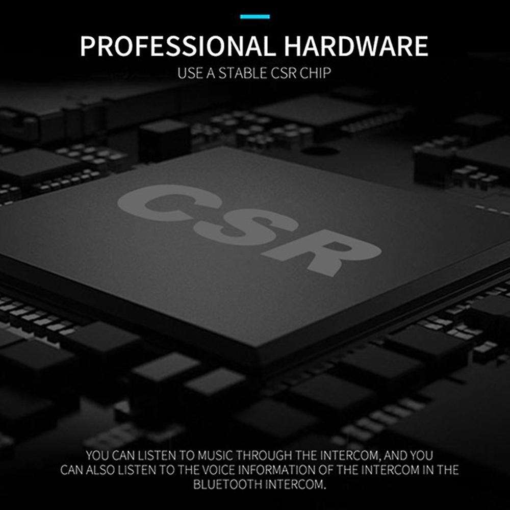 2 Set Motorcycle 5.0 Bluetooth Helmet Intercom Universal Pairing Earphone Headset with CNC Noise Re