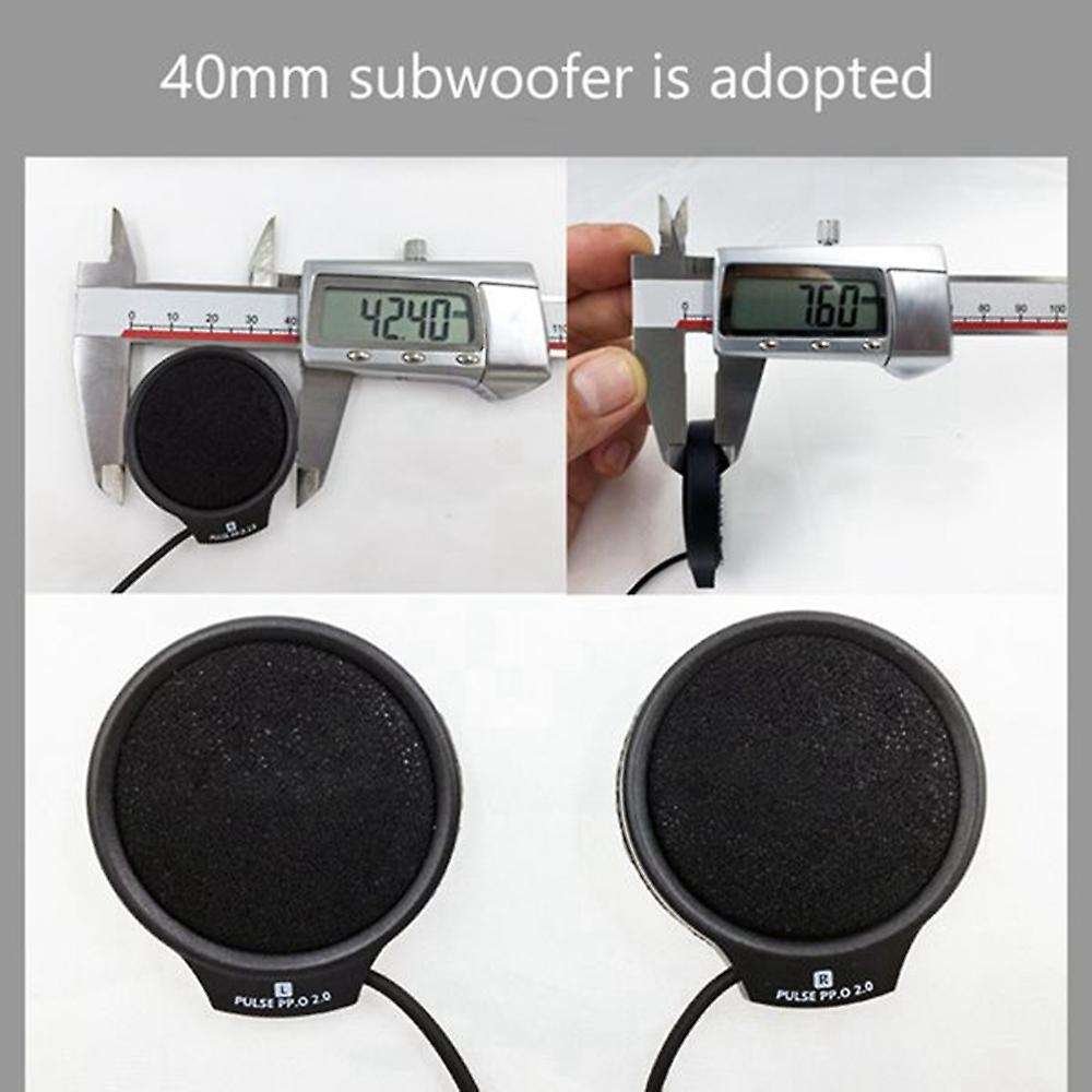 2 Set Motorcycle 5.0 Bluetooth Helmet Intercom Universal Pairing Earphone Headset with CNC Noise Re