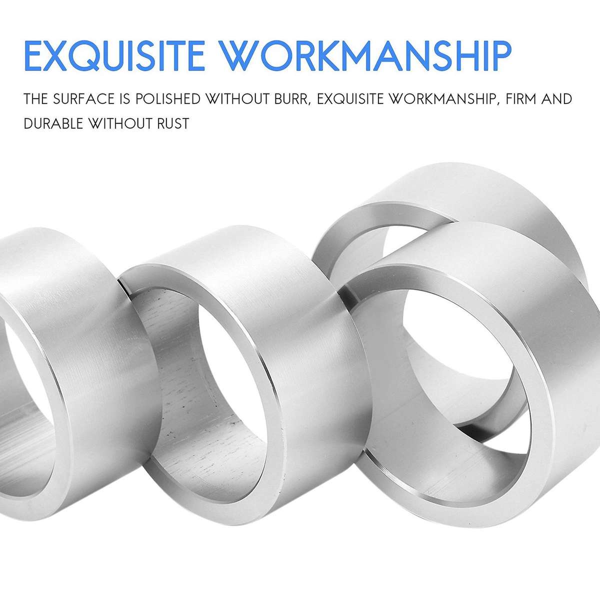 2.5inch Suspension Kit Aluminum Spacers for Can Am Bombardier 400 500 650 800 Atv Silver