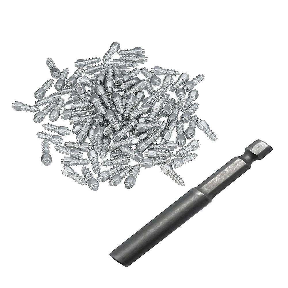200PCS 9mm Tire Studs Carbide Screw Spikes Anti-Slip Anti-Ice for Car/SUV/ATV/UTV with Installation