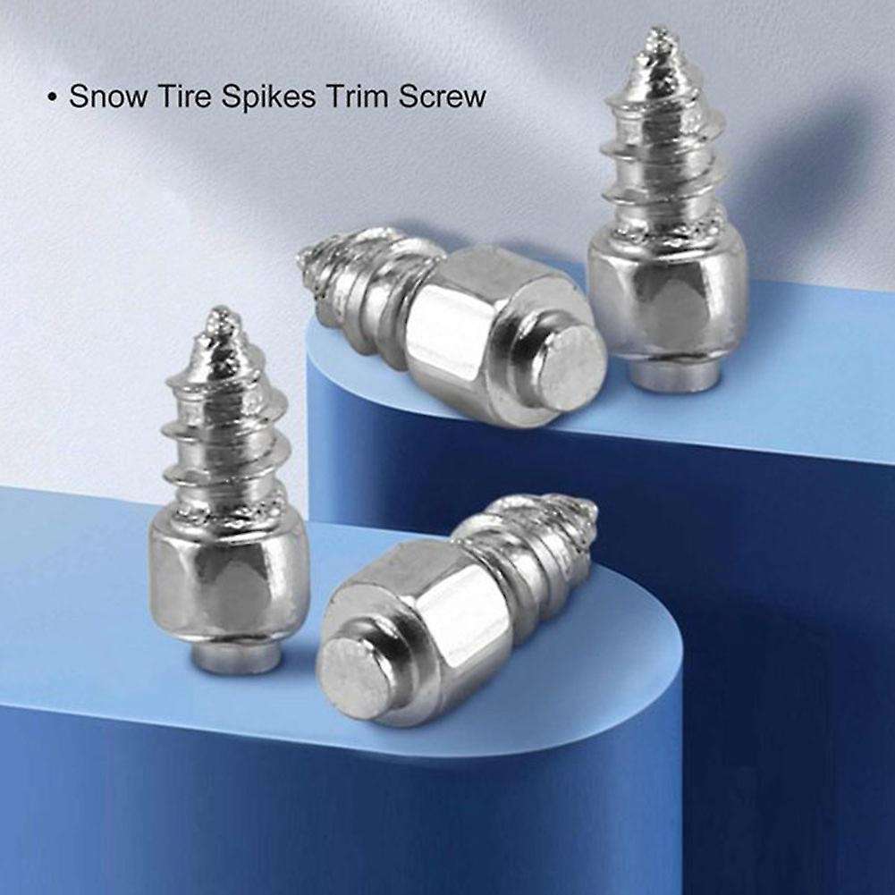 200PCS 9mm Tire Studs Carbide Screw Spikes Anti-Slip Anti-Ice for Car/SUV/ATV/UTV with Installation
