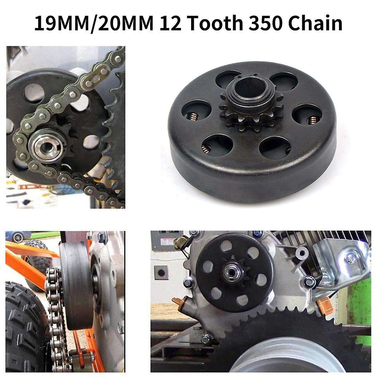 20MM 12 Tooth 350 Chain 168 Engine for GO Kart Karting Minibike Fun Centrifugal Coupling Automatic C