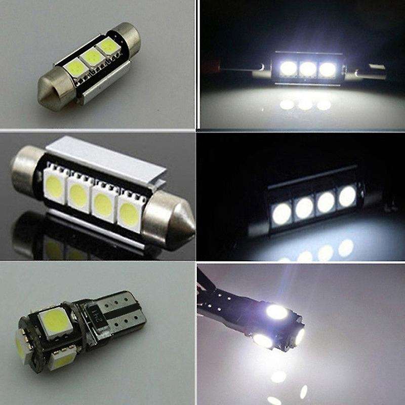 20Pcs Car LED Bulbs Interior Kit Dome Trunk Door Plate Light Super Canbus Error Free Interior Lamp