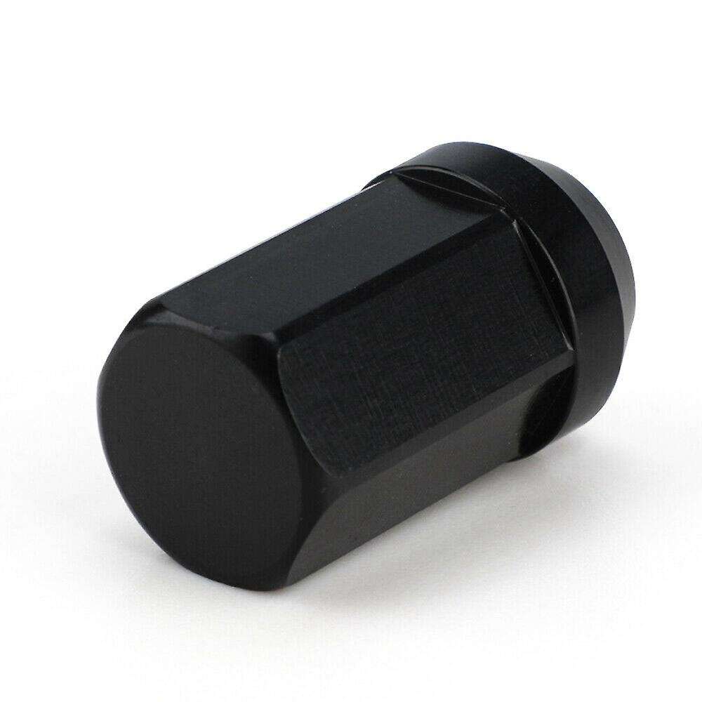 20PCS Wheel Lug Nuts M12X1.25 Wheel Bolts Nut 7075-T6 Aluminum, Black