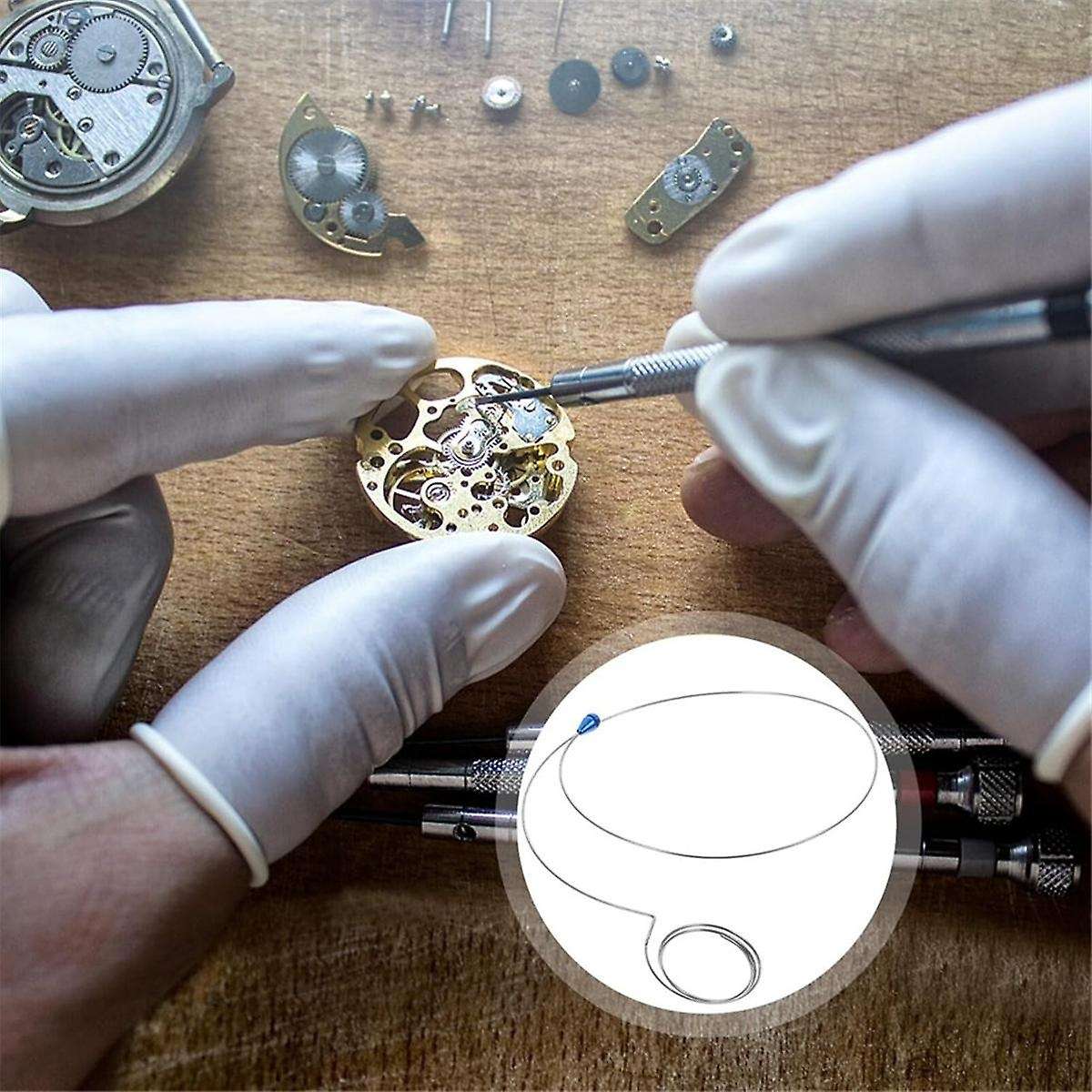 Cord Holders 3Pcs Stainless Steel Wire Eye Loupe Eyeglasses Holder Band Magnifier Bracket Watch Mag