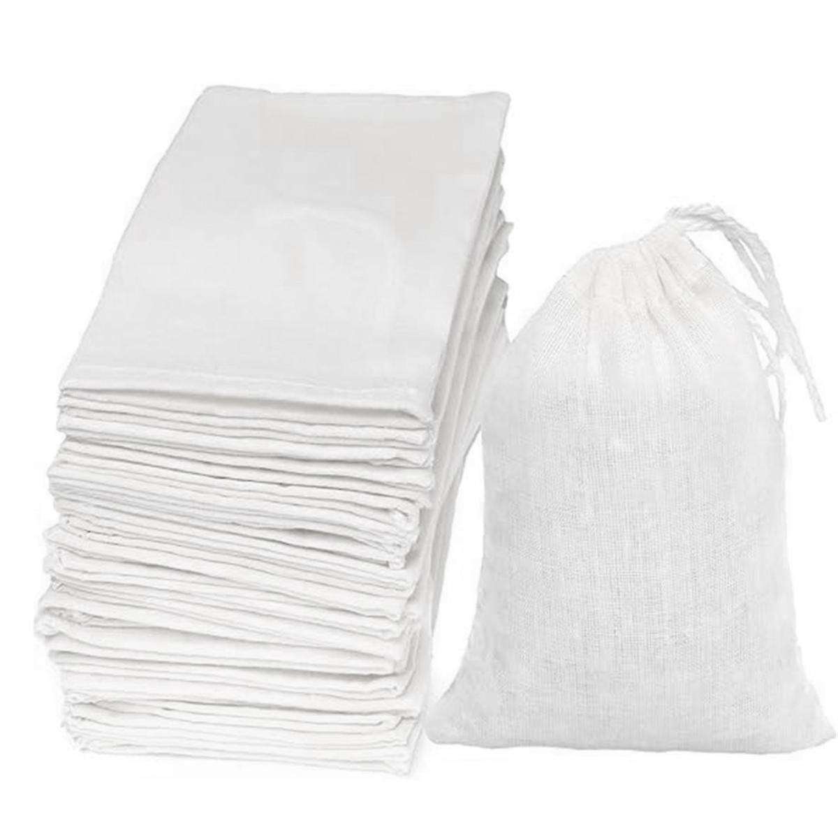 Cotton Drawstring Bags Muslin Bags Sachet Bag for Home Drawstring Cotton Storage Bag Advertising Bun