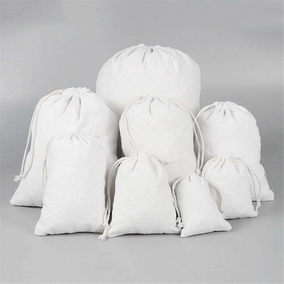 Cotton Drawstring Bags Muslin Bags Sachet Bag for Home Drawstring Cotton Storage Bag Advertising Bun