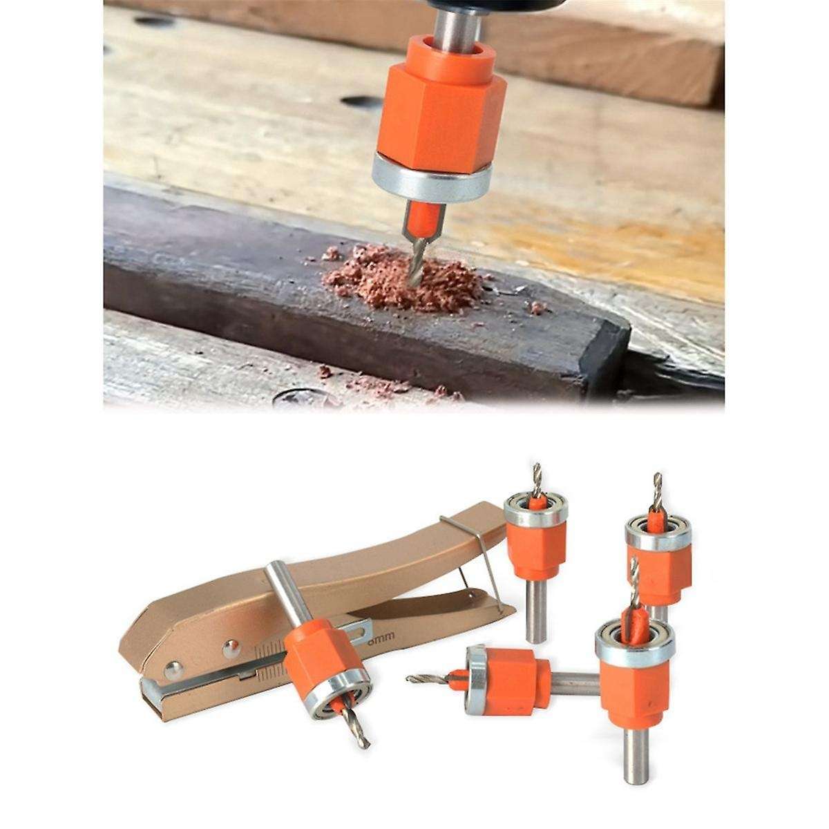 Countersink Drills Woodworking Hole Opener Drill Bit Router Core Limiter Countersunk Head Screw Ope