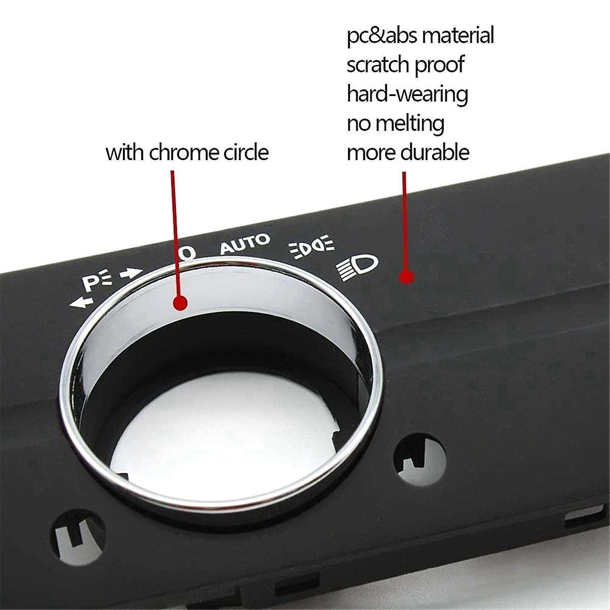 Dashboard Headlight Lamp Switch Cover Trim Replacement for W211 E Class 320 350 550 2003-2008 Type C