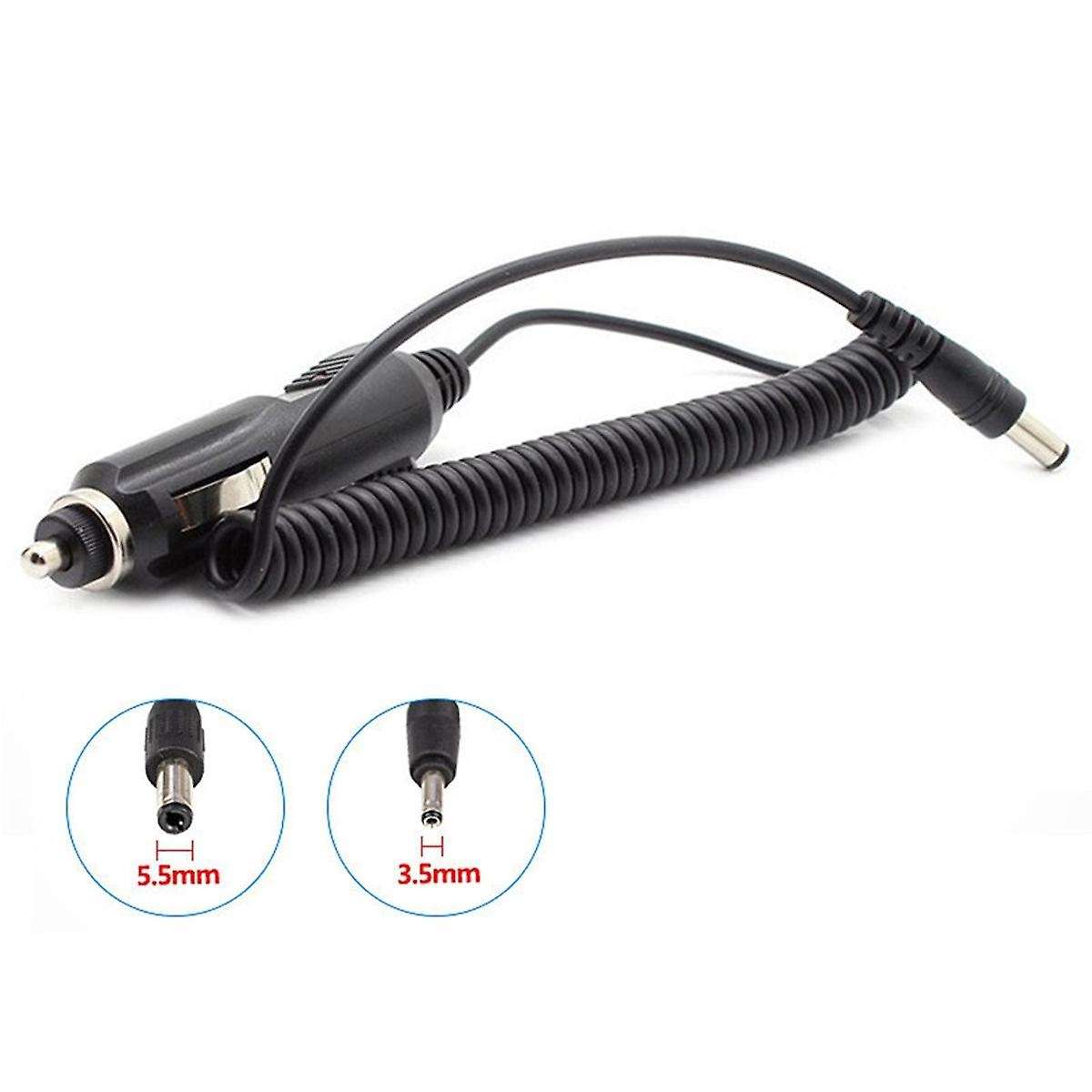 DC 12V Car Charger Power Cable Universal 5.5X2.1Mm for Car Lighter Built-in 3A Fuse with Indicator L