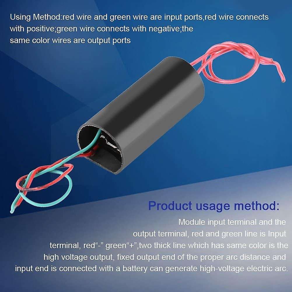 DC6-12V to 80KV YDH-1201 High Voltage Generator Pulse Power Module Generator-Black