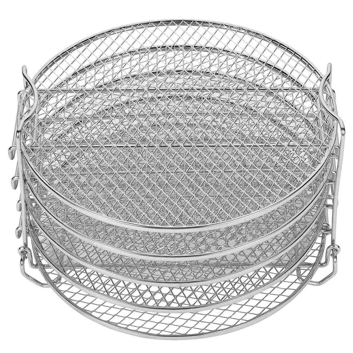 Dehydrator Rack for Ninja Foodi 6.5 & 8 Qt, Pot Duo Crisp 8 Qt. Stainless Steel 5 Stackable Layers