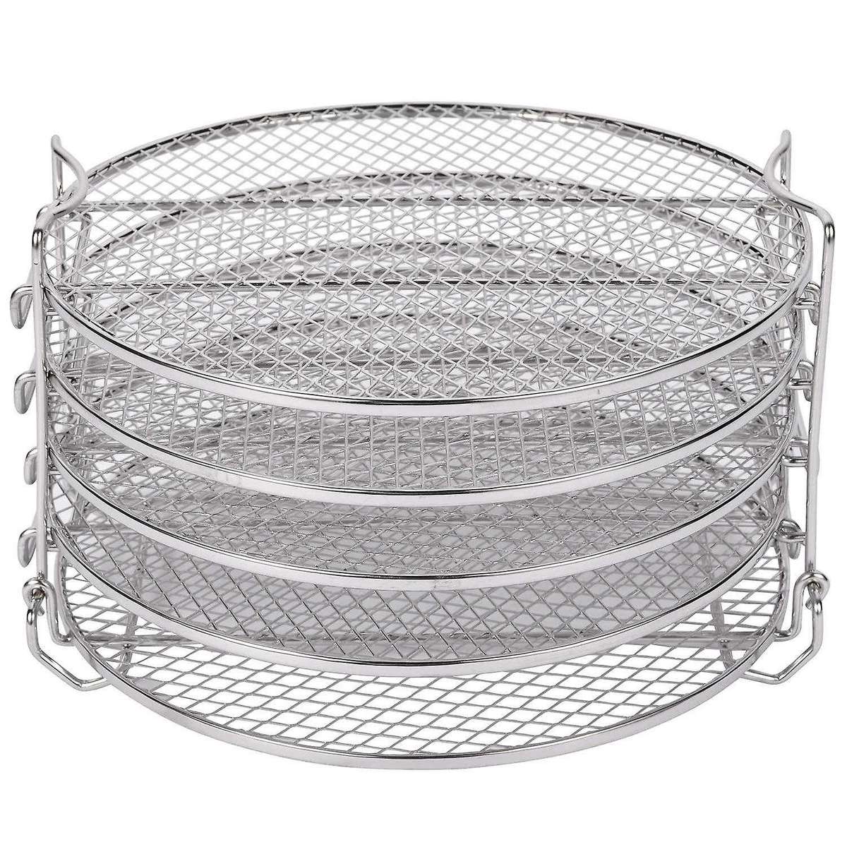 Dehydrator Rack for Ninja Foodi 6.5 & 8 Qt, Pot Duo Crisp 8 Qt. Stainless Steel 5 Stackable Layers