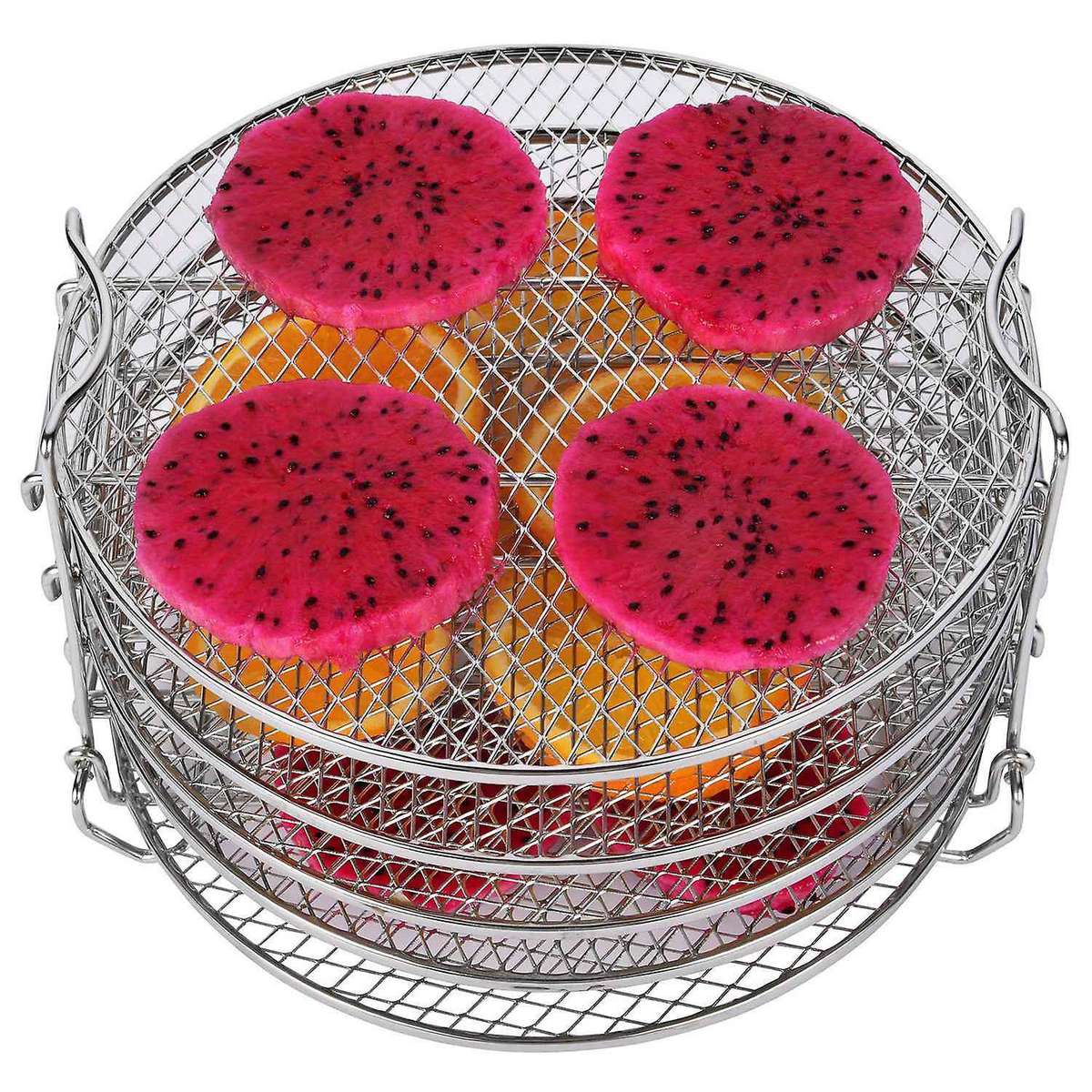 Dehydrator Rack for Ninja Foodi 6.5 & 8 Qt, Pot Duo Crisp 8 Qt. Stainless Steel 5 Stackable Layers
