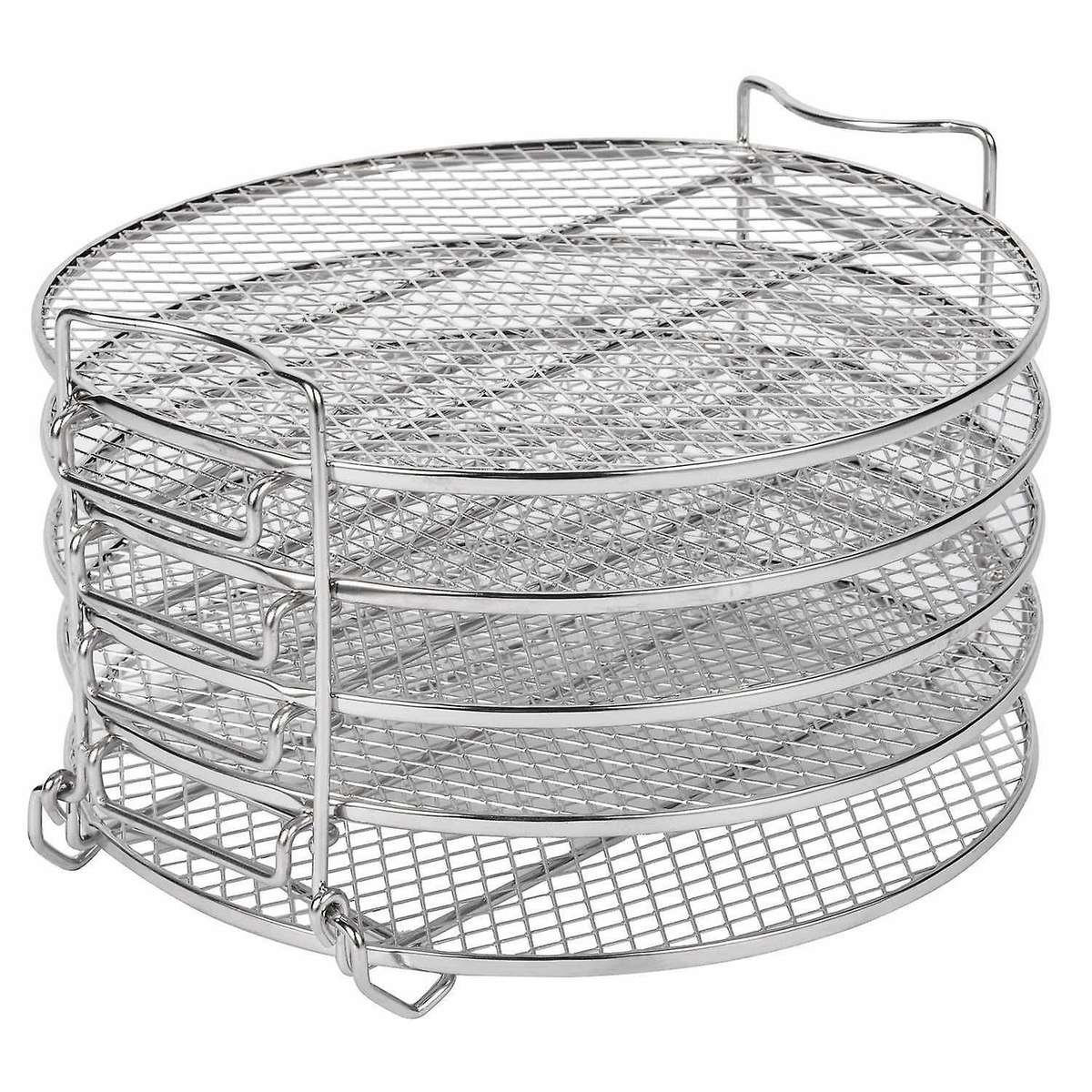Dehydrator Rack for Ninja Foodi 6.5 & 8 Qt, Pot Duo Crisp 8 Qt. Stainless Steel 5 Stackable Layers