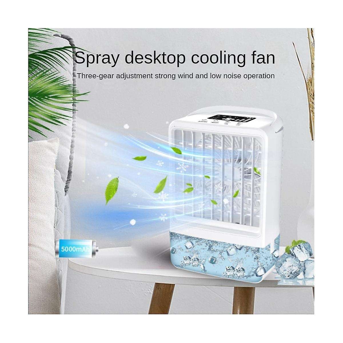 Desktop Water-cooled Fan Usb Air-conditioning Fan Portable Air Cooler Refrigeration Small Spray Mut