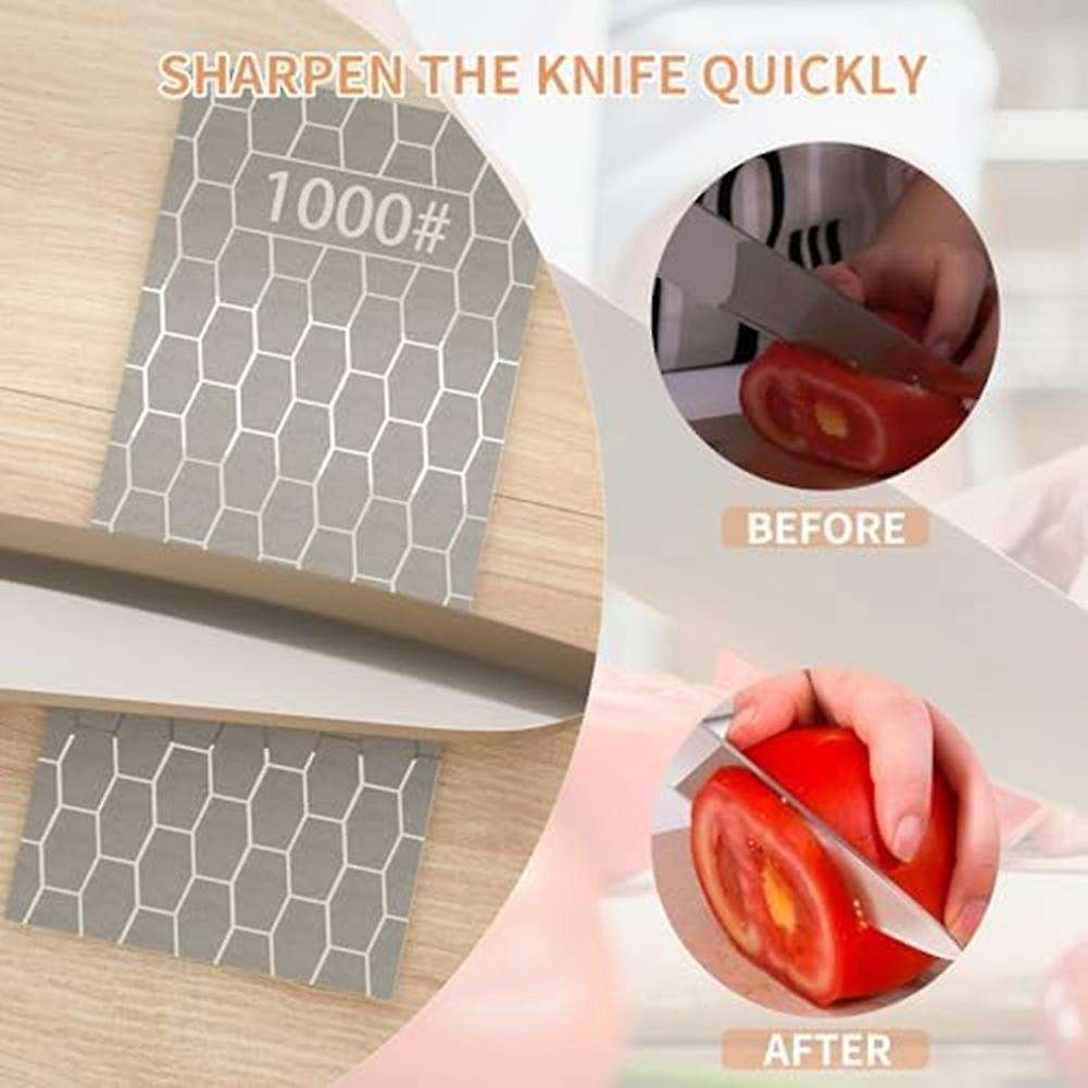 Diamond Sharpening , 5pcs Diamond Sharpening Plates with Honeycomb Surface Plate 200/400/600/1000/20