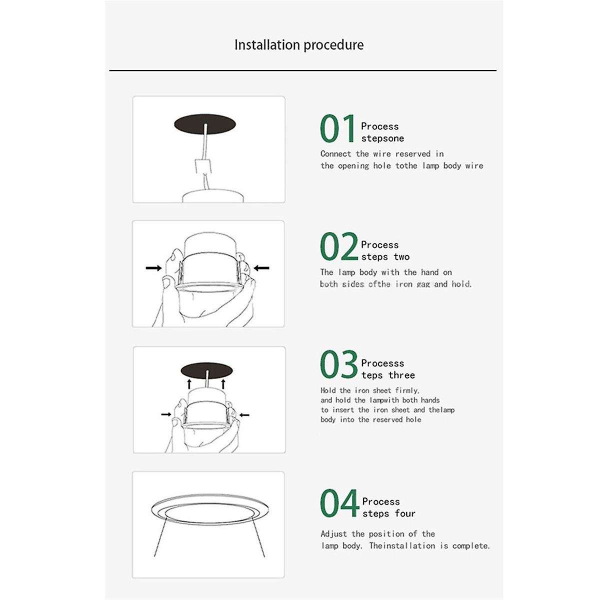 Dimmable Recessed Anti COB LED Downlights 5W LED Ceiling Lamps LED Ceiling Spot Lights Indoor Light