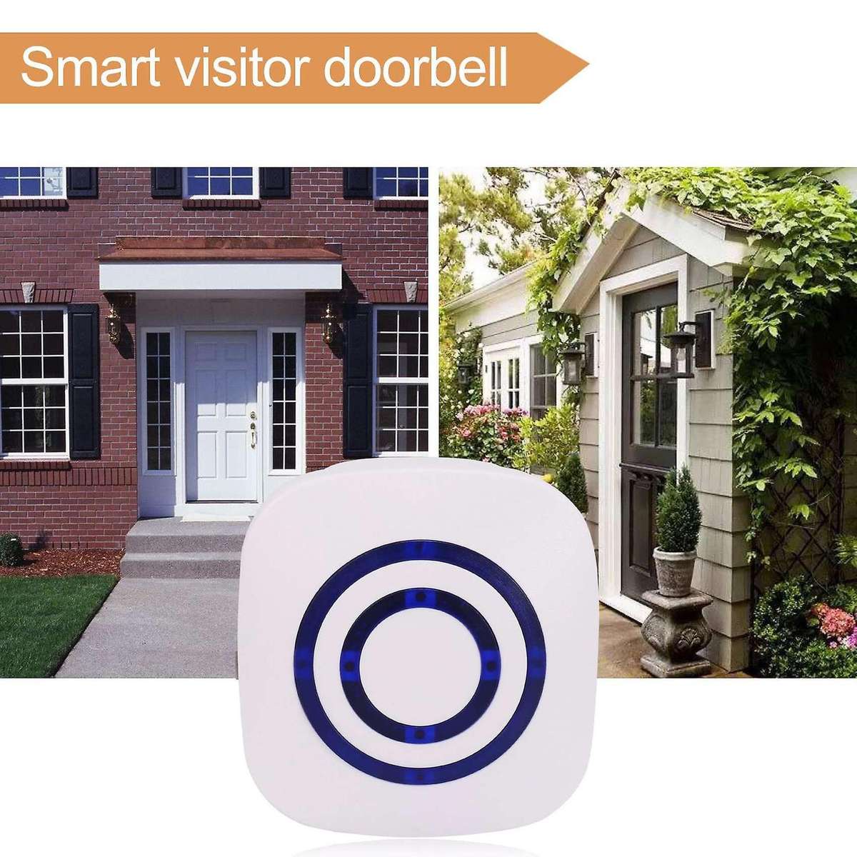 Door Chime,wireless Business Door Motion Sensor Detector Smart Visitor Doorbell Home Security Drive