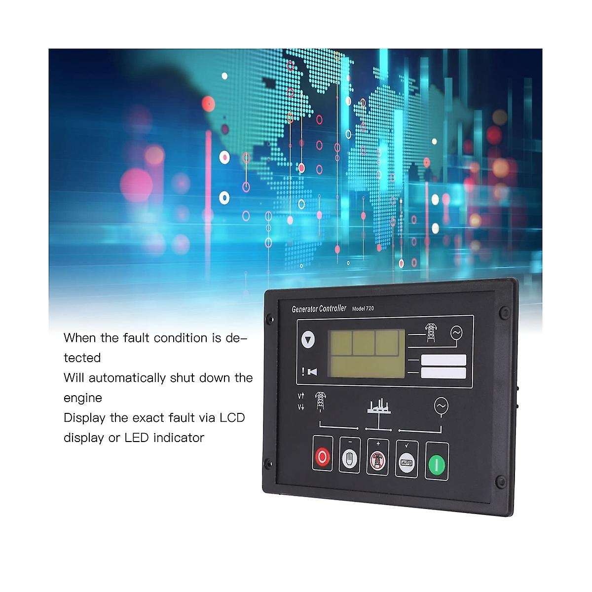 Dse720 Auto Start Generator Controller Module Generator Control Panel Alternator Protecting Control