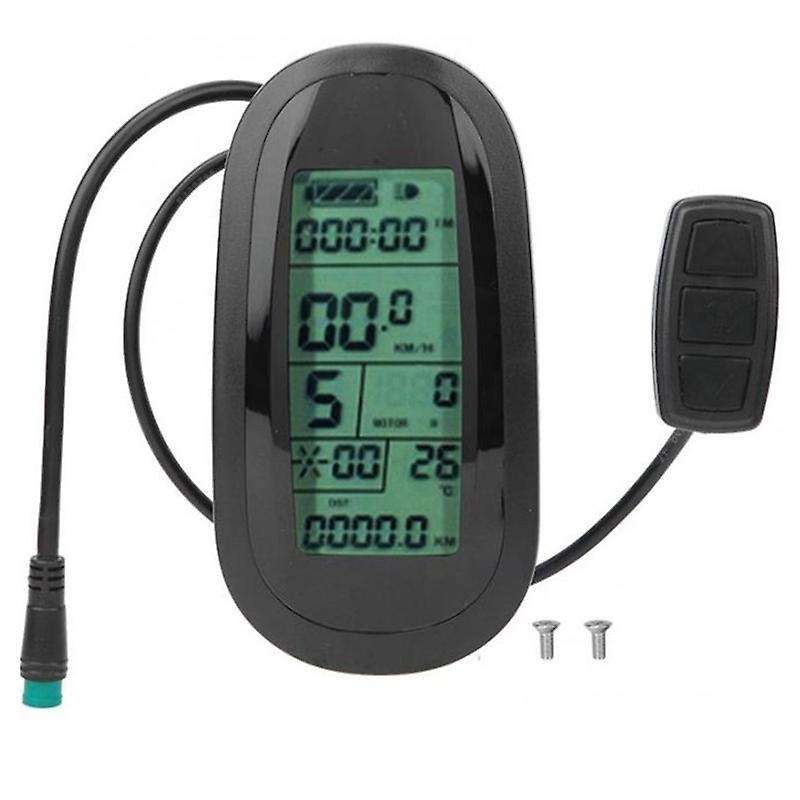 E-Bike Motor KT-LCD6 Electric LCD Display Meter Intelligent Control Panel with Waterproof Connector