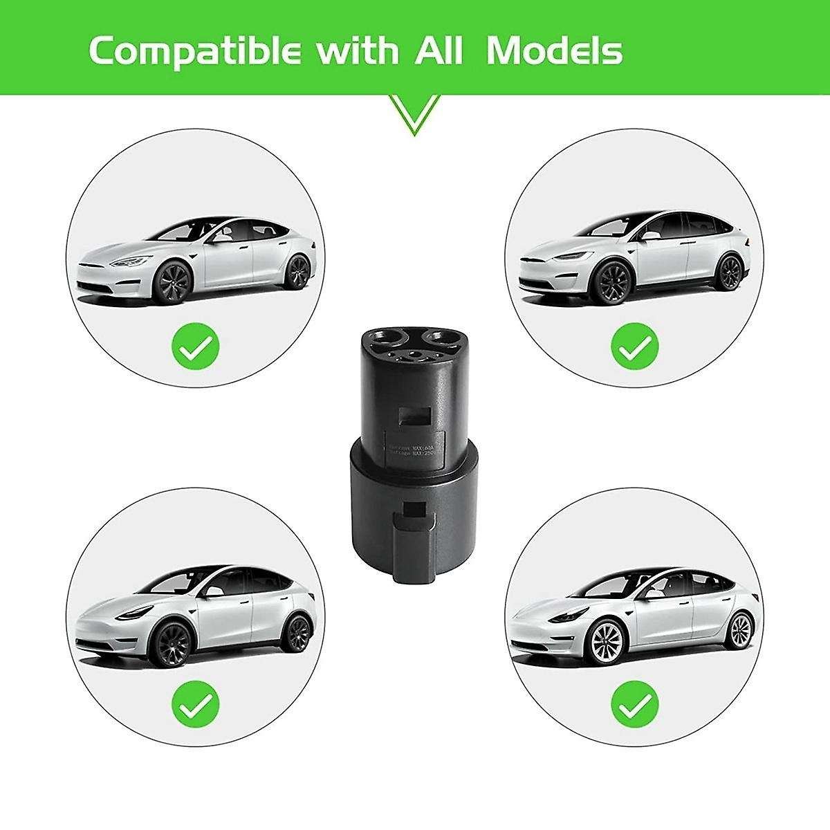Electric Car Charging Connector Sae J1772 Type 1 to Evse Ev Charger Adapter for Model /3/s