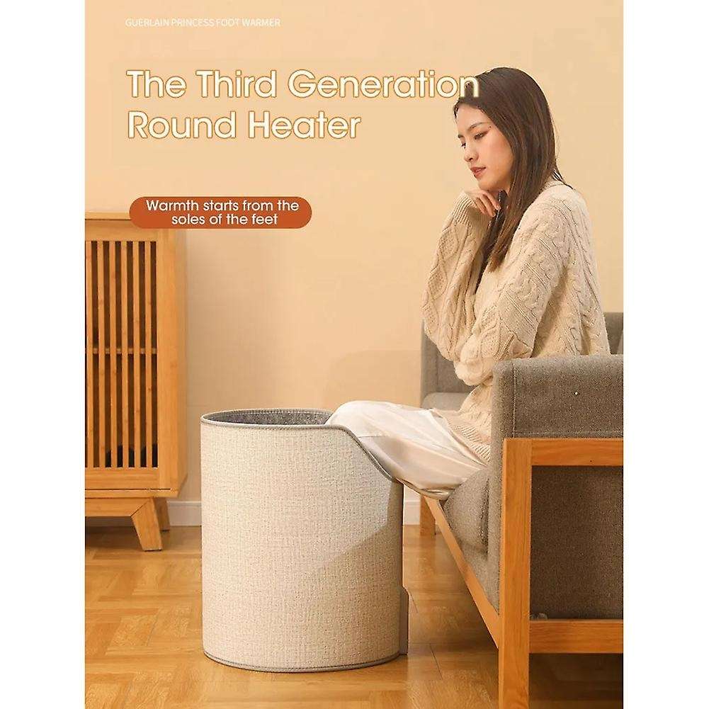Electric Feet Heater Digital Display Folding Portable Adjustable Thermostat Foot Warmer for Home Off