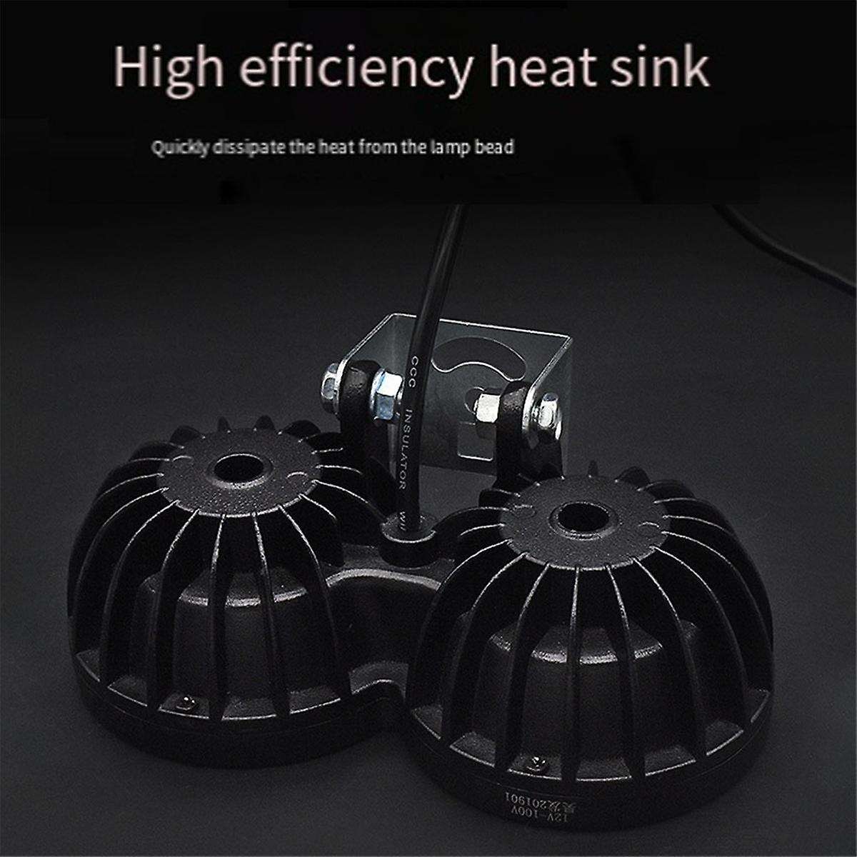 Electric Scooter Led Headlight Lamp Super Bright Scooter 6 Led Fog Spotlight Working Spot Light 12-8
