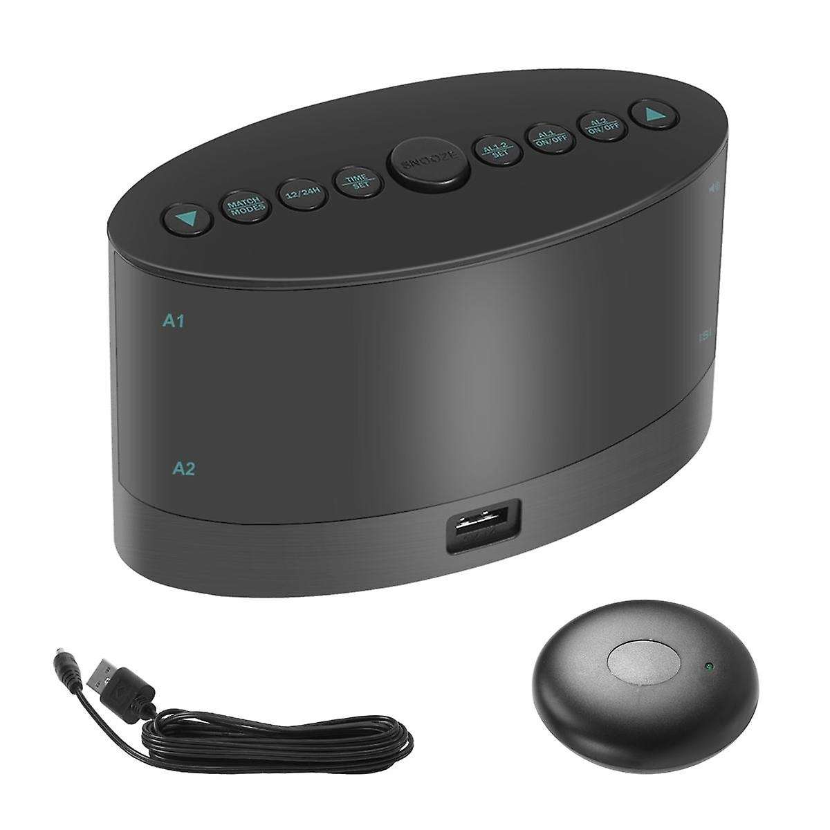 Extra Loud Alarm Clock with Wireless Bed Shaker,vibrating Dual Alarm Clock for Heavy Sleepers, Deaf