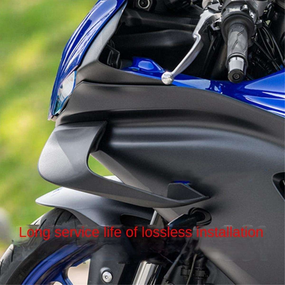 Fixed Wind Wing Motorcycle Wing Aerodynamic Fairing for R7 YZF R7 YZFR7 R7 2021 2022 2023 Matt Black