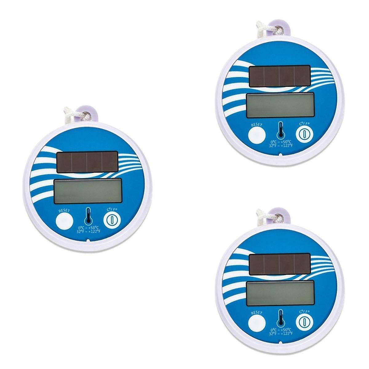 Floating Digital Pool Thermometer Solar Powered Outdoor Pool Thermometer Waterproof LCD Display Spa