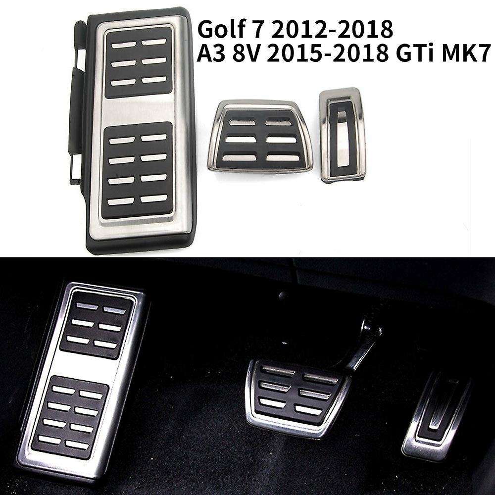Foot Rest Gas Brake Pedal Covers for Golf 7 MK7- A3 8V At 2012-2018(Automatic Transmission)