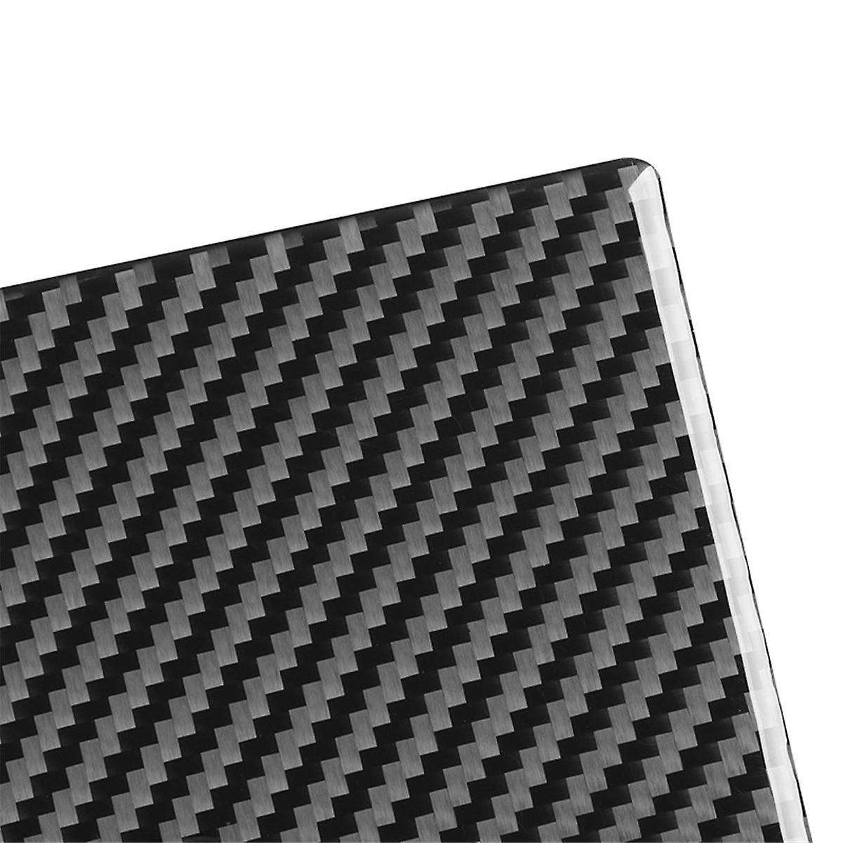 for 2007-2013 Lhd Soft Carbon Fiber Car Center Console Climate Ac Panel Trim Cover Interior Accesso