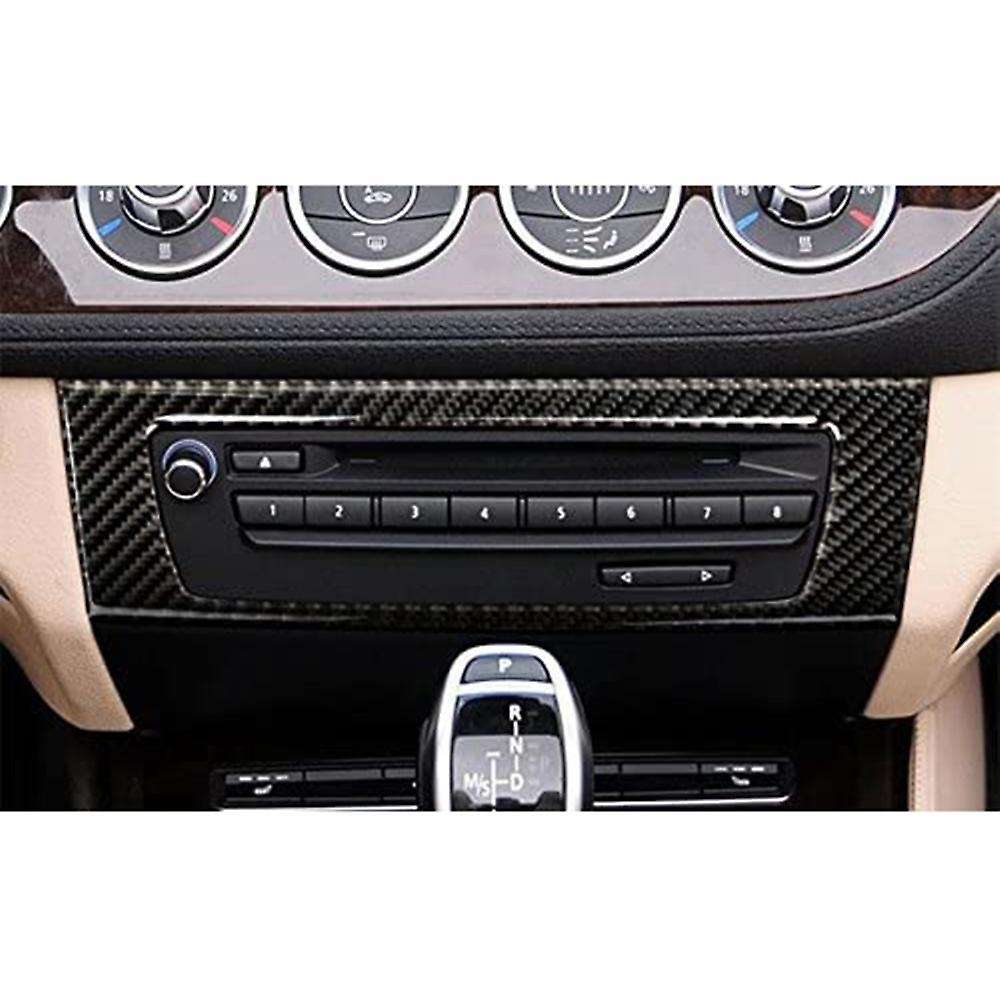 for 2009-2015 Z4 Car Carbon Fiber Sticker Z4 CD Panel Carbon Fiber Sticker