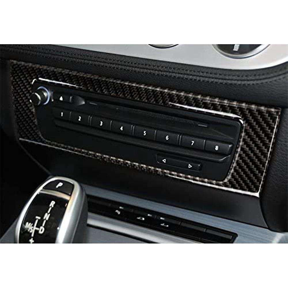 for 2009-2015 Z4 Car Carbon Fiber Sticker Z4 CD Panel Carbon Fiber Sticker
