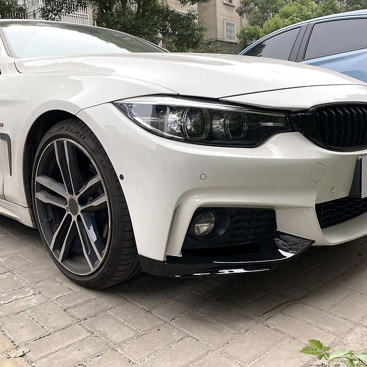 for -4 Series F32 F33 F36 2014-2020 Front Bumper Lip Diffuser Splitter Spoiler Protector Carbon Fib