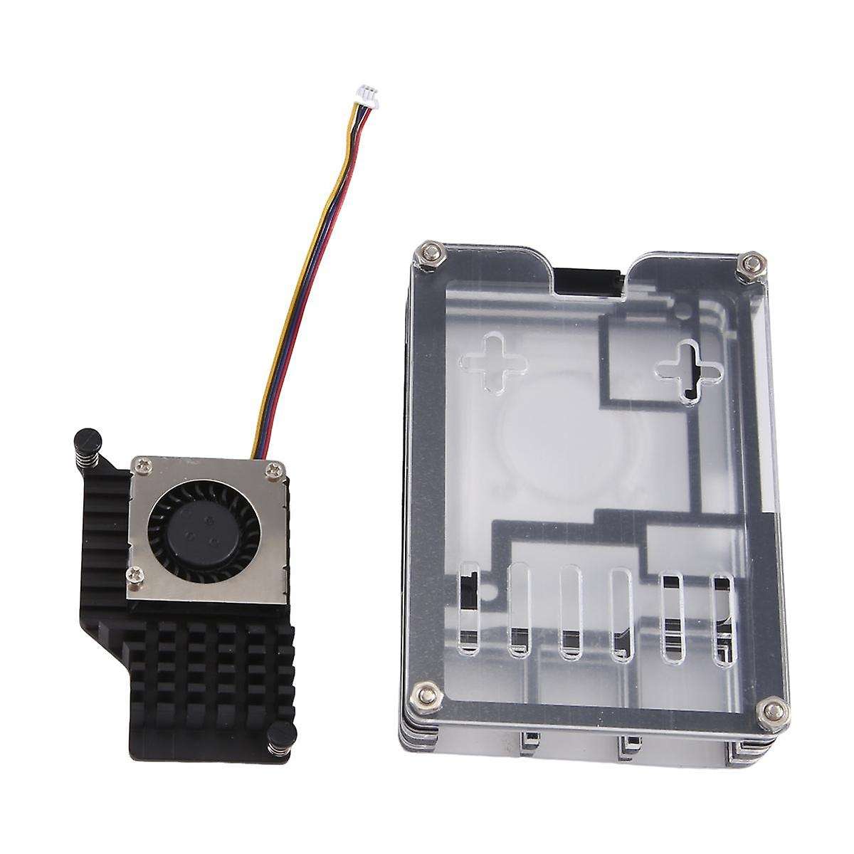 for 5 Acrylic Case with 5 Official Cooling Fan 9 Layers Enlosure for 5