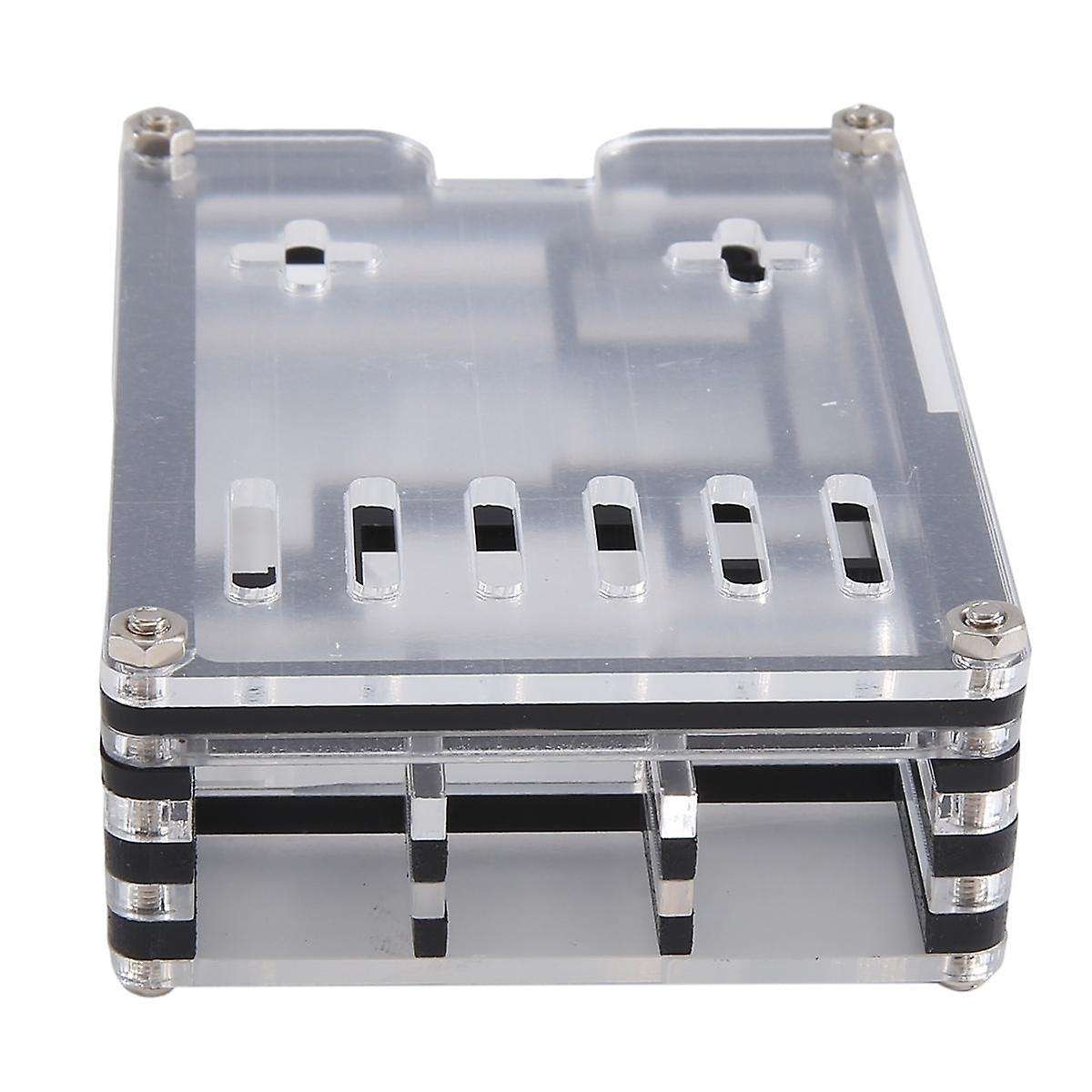 for 5 Acrylic Case with 5 Official Cooling Fan 9 Layers Enlosure for 5