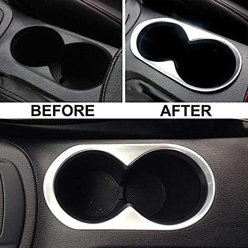 for -5 Cx5 2012 2013 2014 Car Center Console Panel Cup Drink Holder Cover Trim Frame Molding Decor