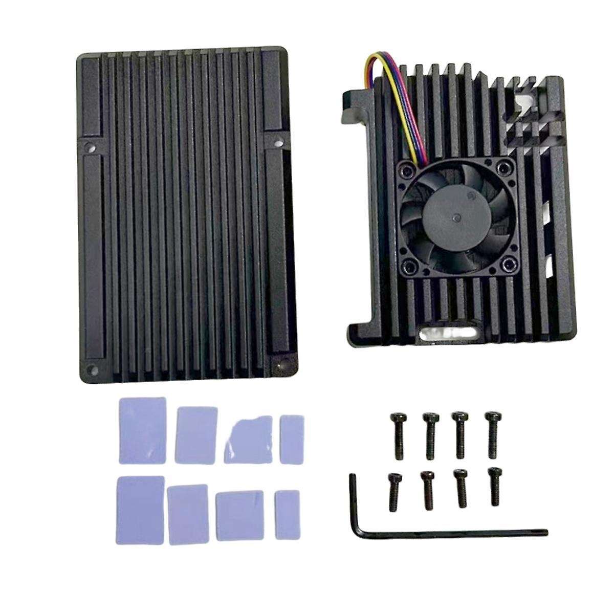 for 5 Aluminum Alloy Case Armor Shell with Pwm Temperature Controlled Cooling Fan for 5
