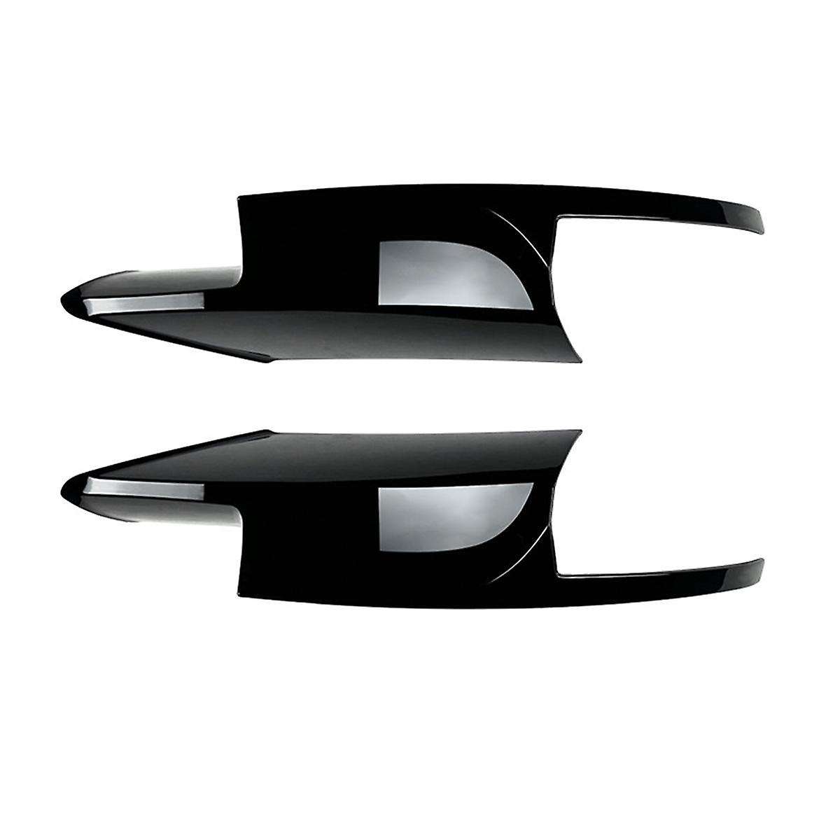 for 5 Series M5 F10 2011-2017 Front Bumper Lip Angle Diffuser Splitter Spoiler Protector Gloss Black