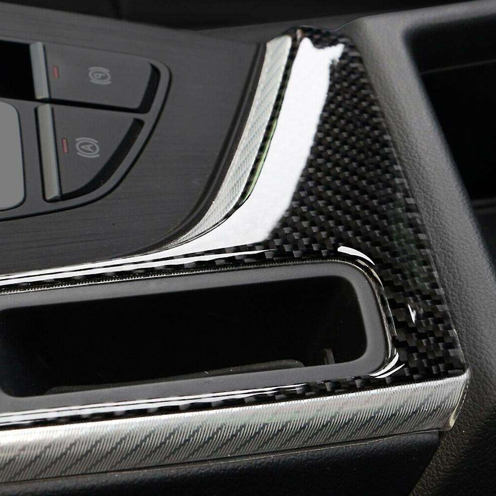 for  A4 B9 S4 8W RS4 A5 F5 S5 RS5 Carbon Fiber Gear Shift Panel Sticker Gear Shift Control Cover Tri