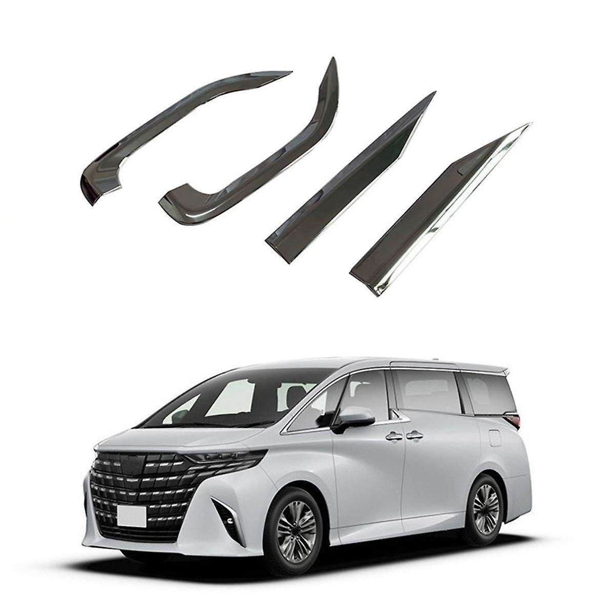 for Alphard Vellfire 40 Series 2023 Side Reflector Rear Bumper Fog Lamp Chrome Trim Strip 117430928