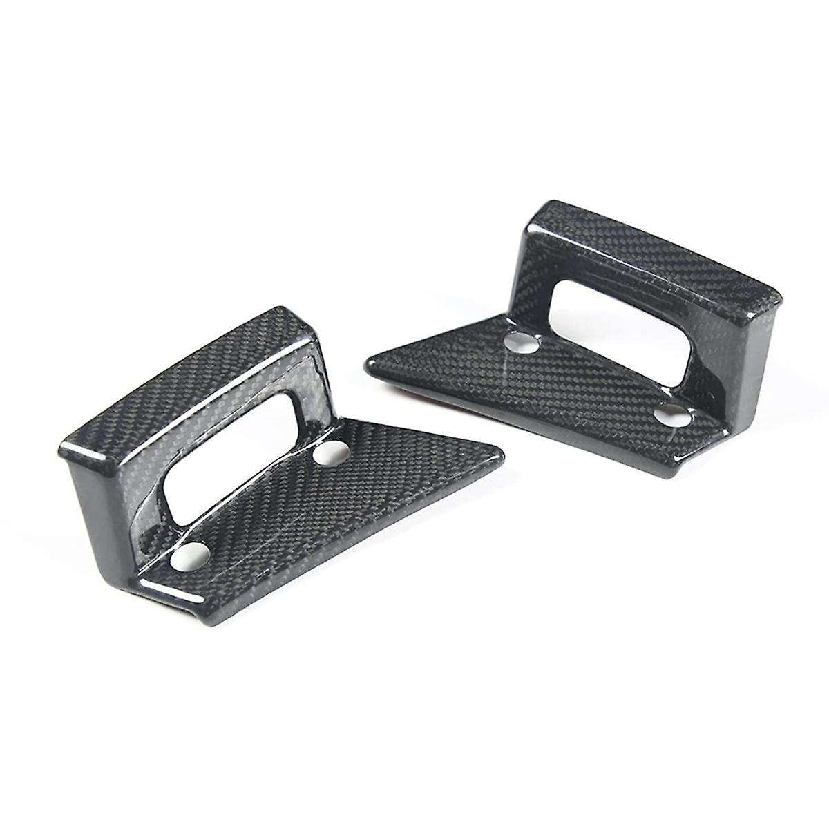 for C7 2014-2019 Real Carbon Fiber Car Door Handle Switch Cover Trim Sticker Accessories